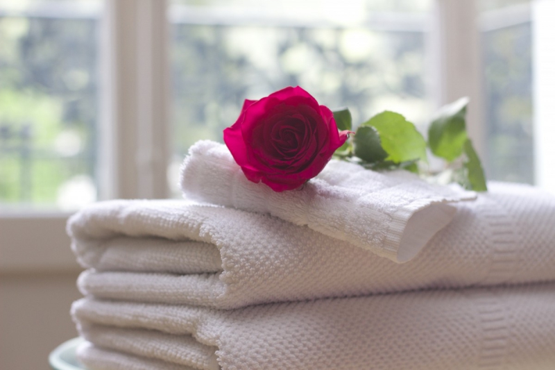 chambre-hote-LA MOTTE-min_towel_rose_clean_care_salon_spa_white_bath-731641